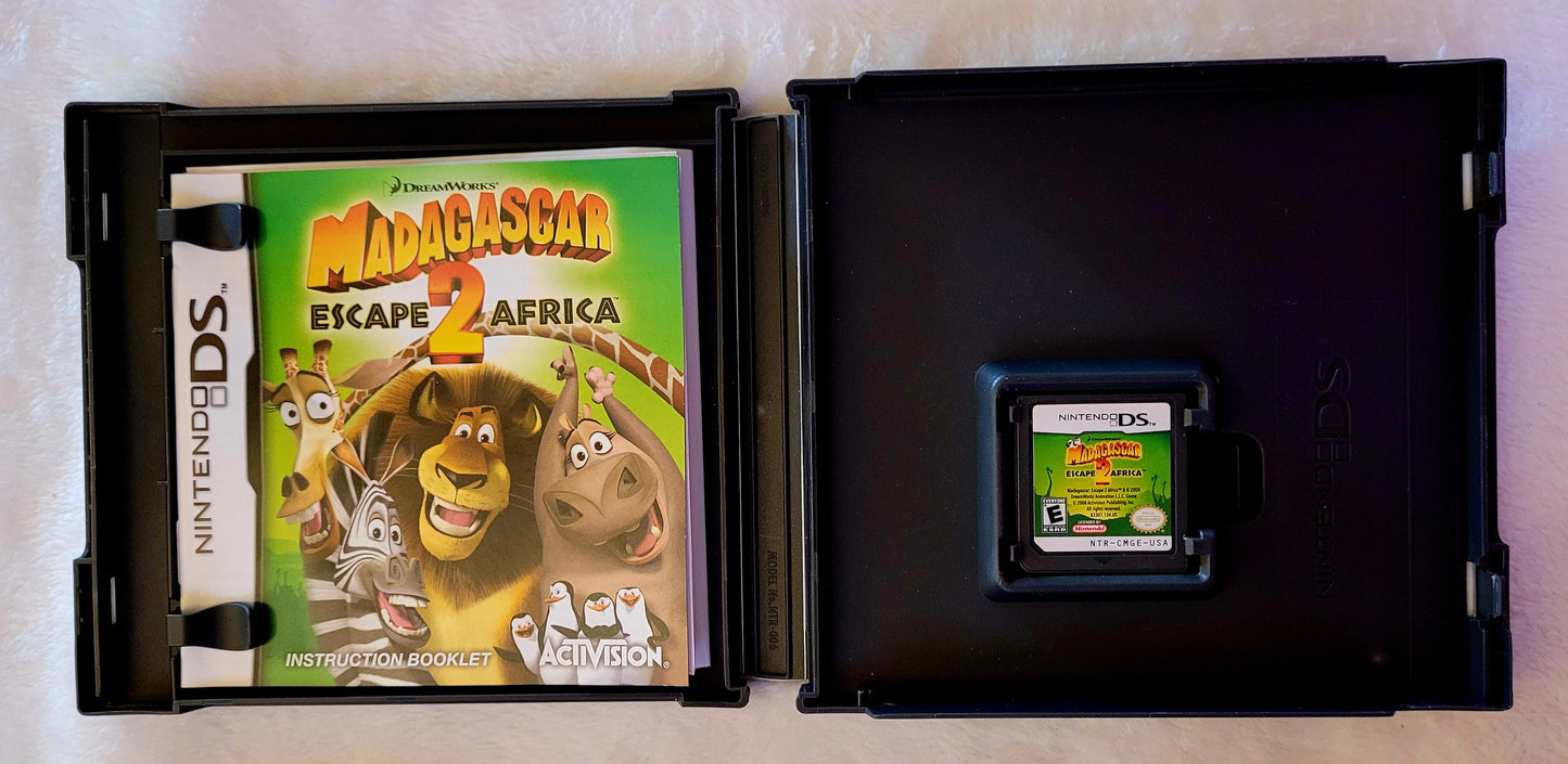 Madagascar Escape 2 Africa *Nintendo DS Video Game + Case