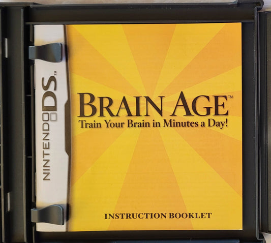Brain Age: Train Your Brain *Nintendo DS Video Game + Case