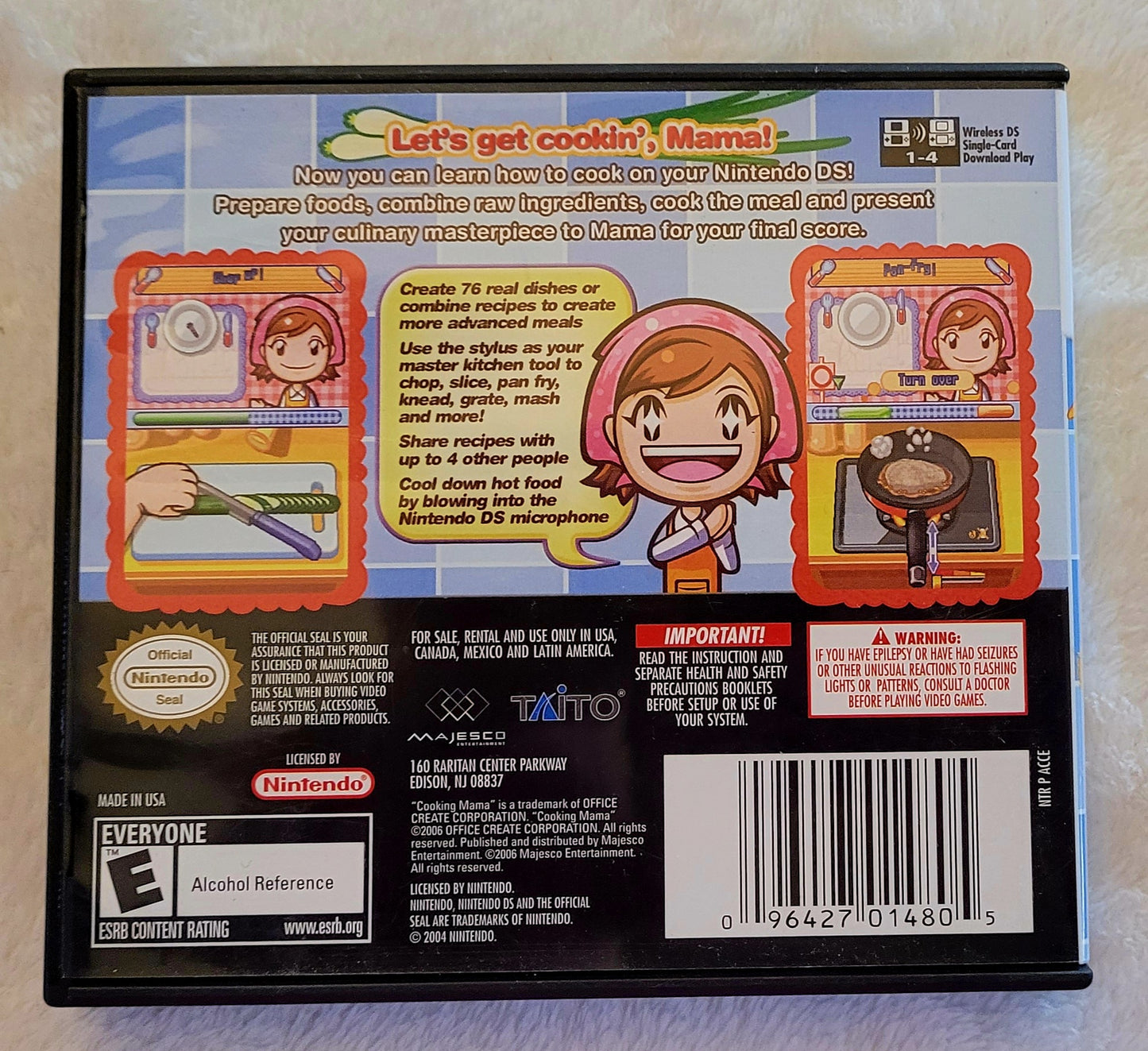 Cooking Mama *Nintendo DS Video Game + Case