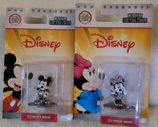 NEW *Jada Disney Nano MetalFigs "Mickey & Minnie Mouse" Die-Cast