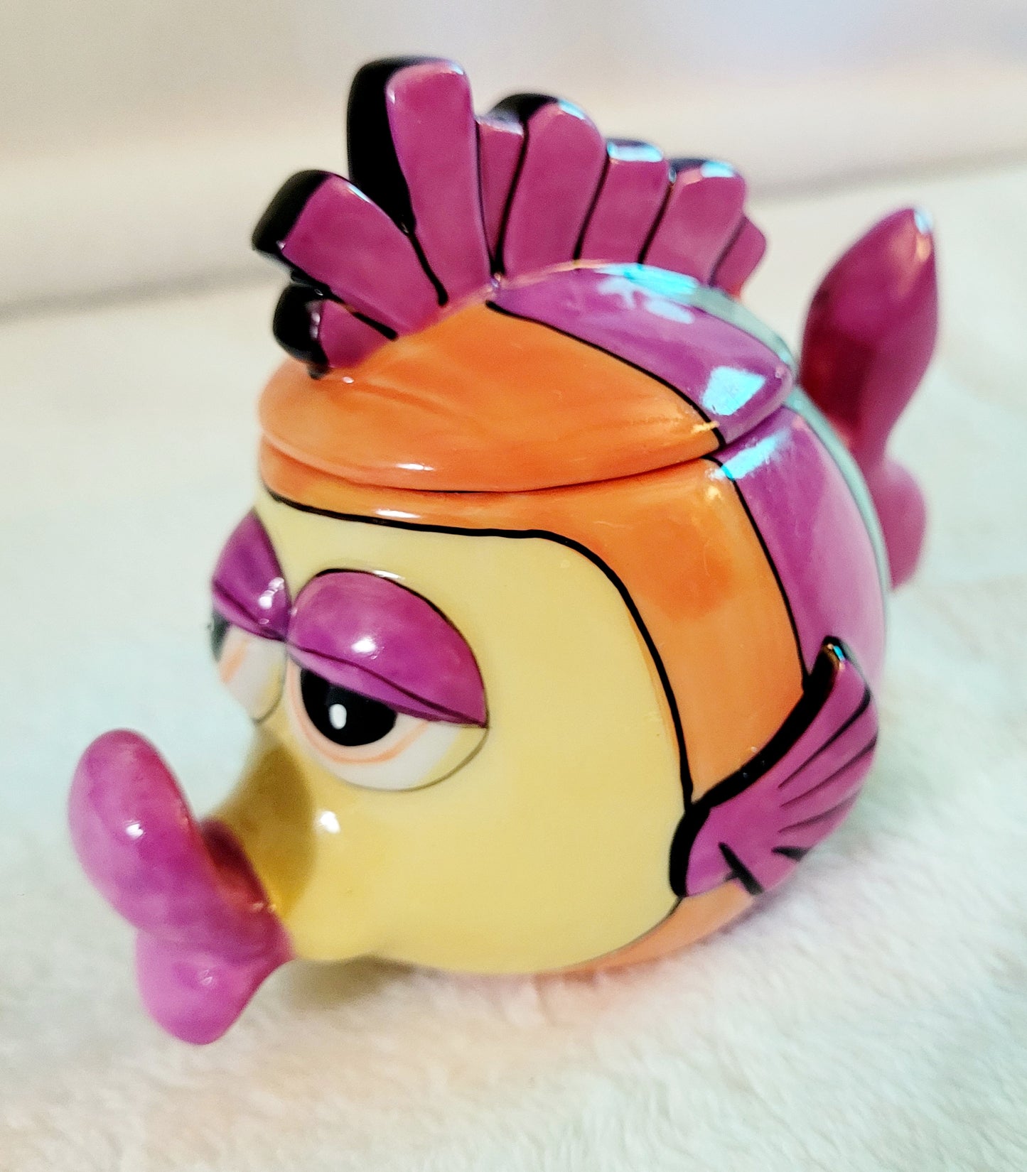 New *Disney Pixer Colorful Striped Fish Trinket Box