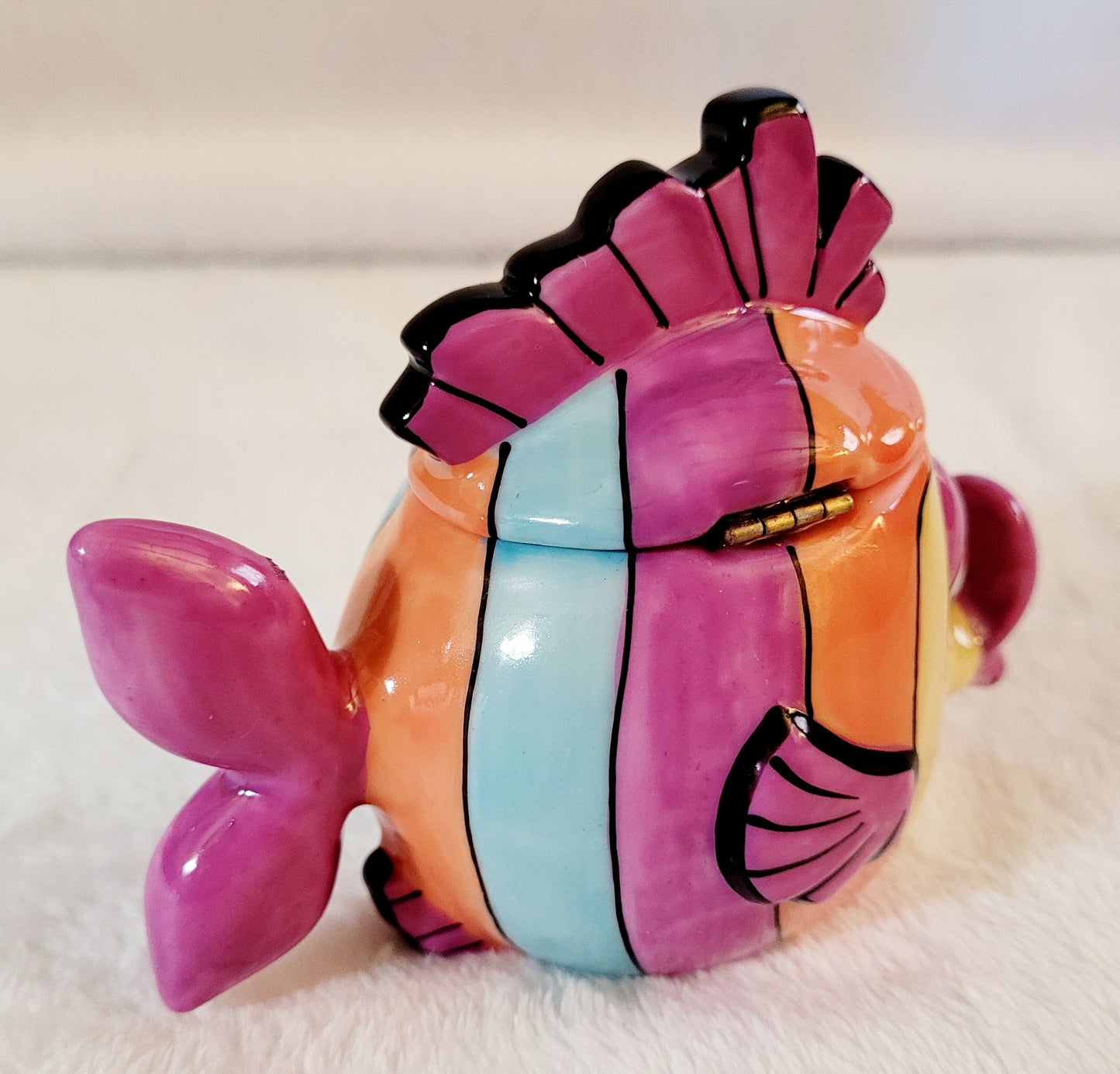New *Disney Pixer Colorful Striped Fish Trinket Box