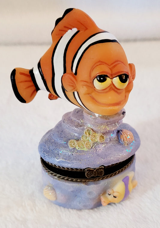 New *Disney Pixer Nemo's Dad "Marlin" Clown Fish Trinket Box