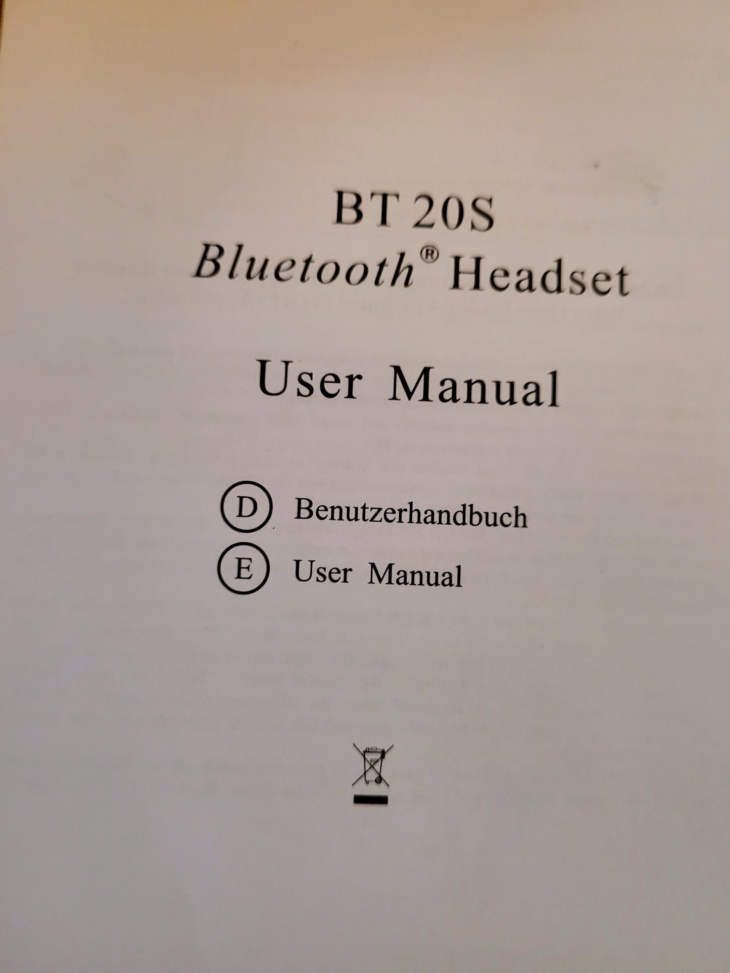 New *Bluetooth Headset #BT 20S w/ 2 Chargers