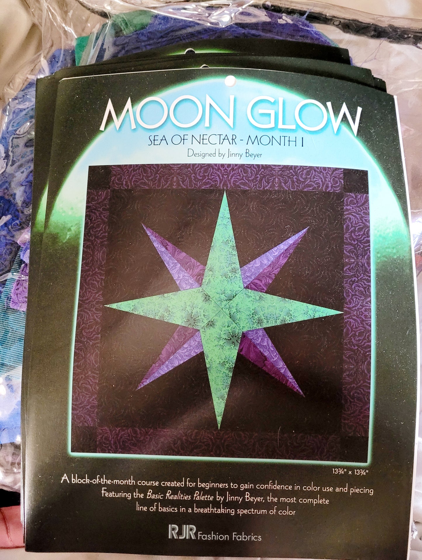 NEW “MOON GLOW” 12 Block-of-the-month Kit w/ (All Material) by Jinny Beyer