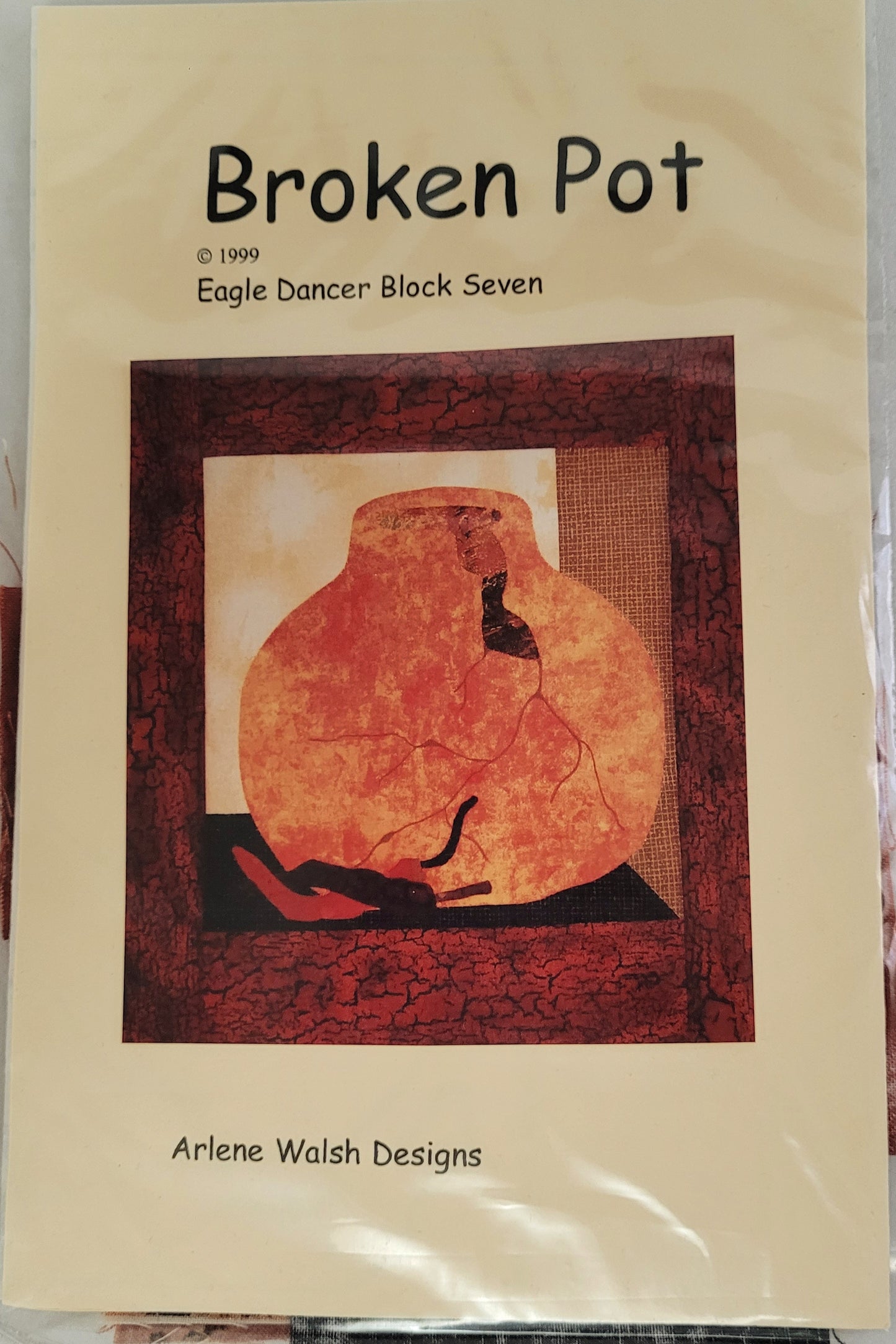 NEW *Eagle Dancer Shadow Box Quilt Pattern: Broken Pot Block #7 & Material