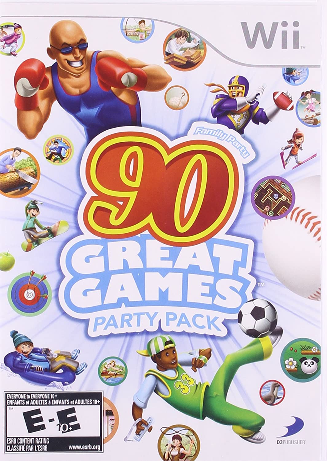 Nintendo Family Party: 90 Great Games Party Pack Wii (used/works)