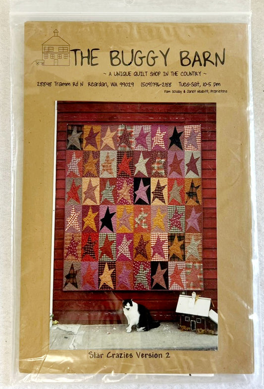 “Star Crazies v.2” The Buggy Barn Star Quilting Pattern