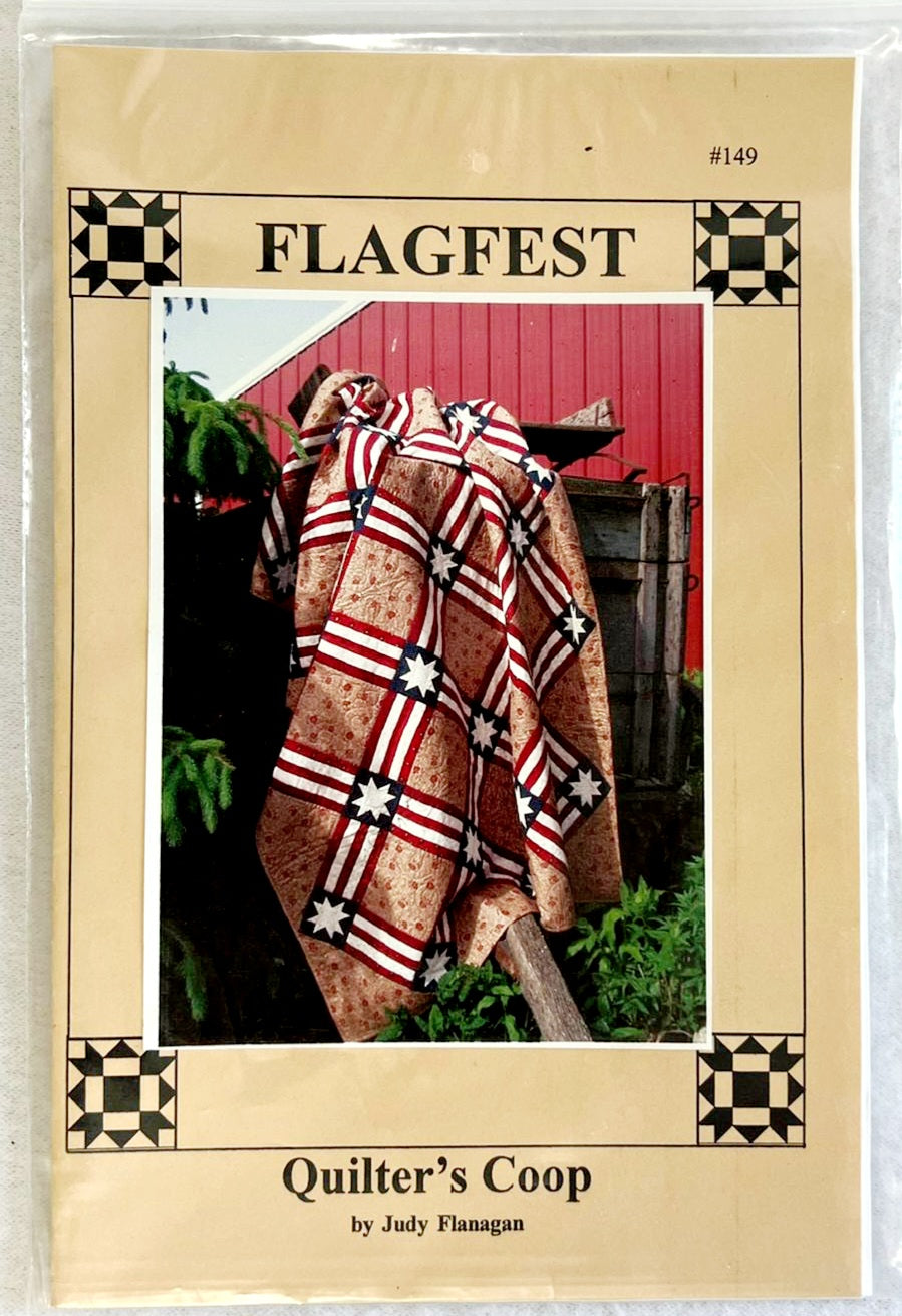 New *Quilter's Coop "Flagfest" (Quilt Pattern 62" x 80")