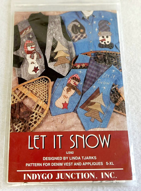 NEW “Let it Snow” Vintage Shirt & Vest Patterns (Sizes Sm – XL)