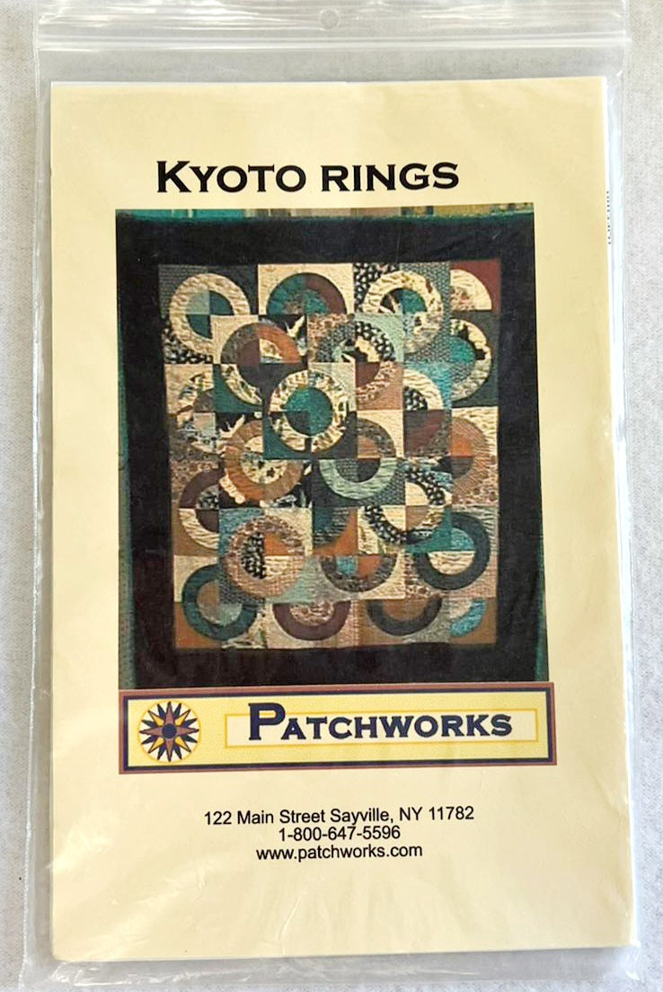 NEW “Kyoto Rings” Abstract Circular Shape Quilt Pattern  by Patchworks