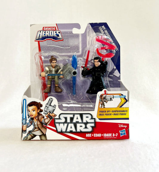 NEW * Star Wars Galactic Heros Rey (Resistance Outfit) & Kylo Ren