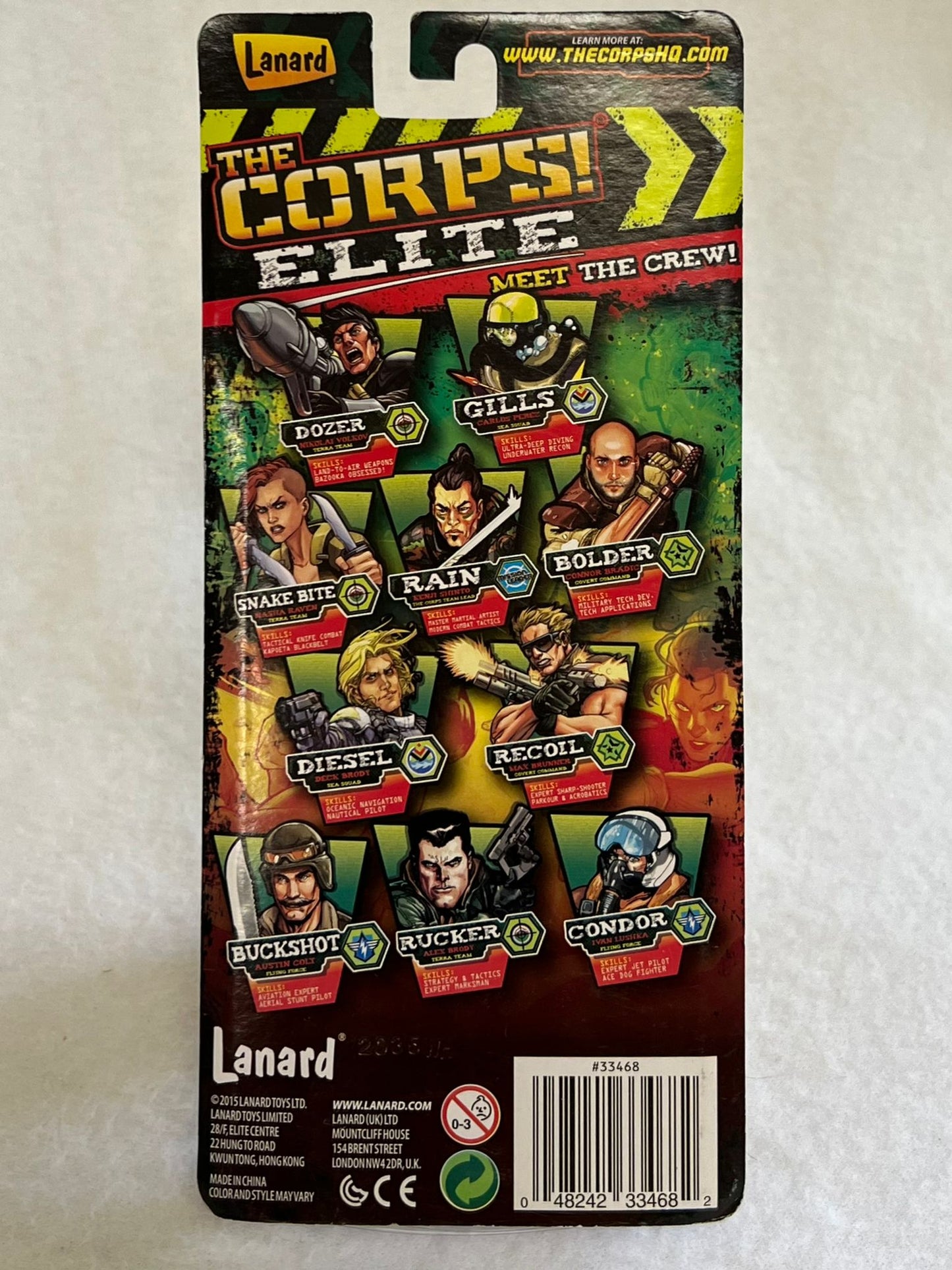 NEW *The Corps Elite (Battle Gear & 3 Members of the Corps)