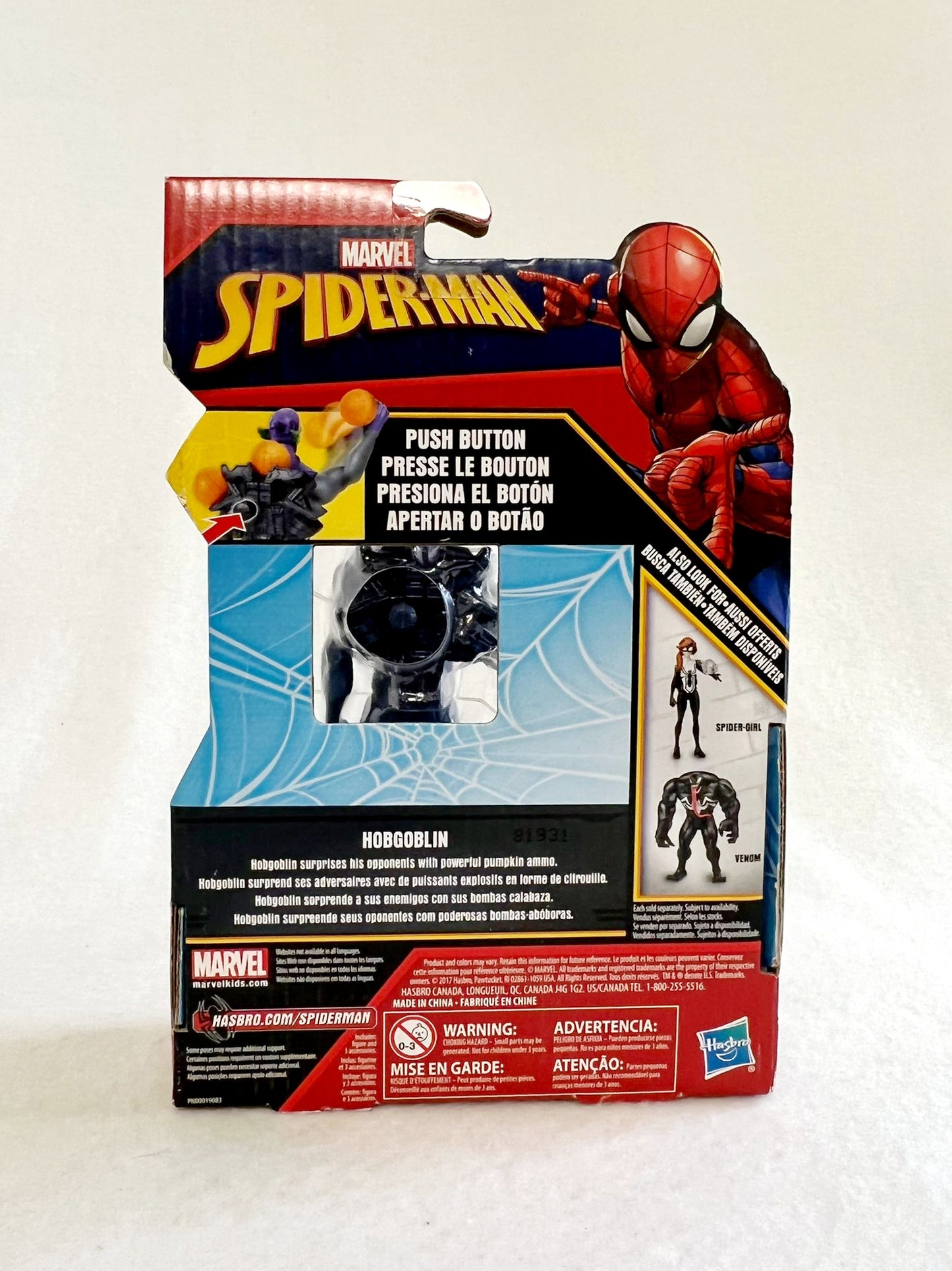 New *Spider-Man 6" Hobgoblin Figure w/ Pumpkin Ammo