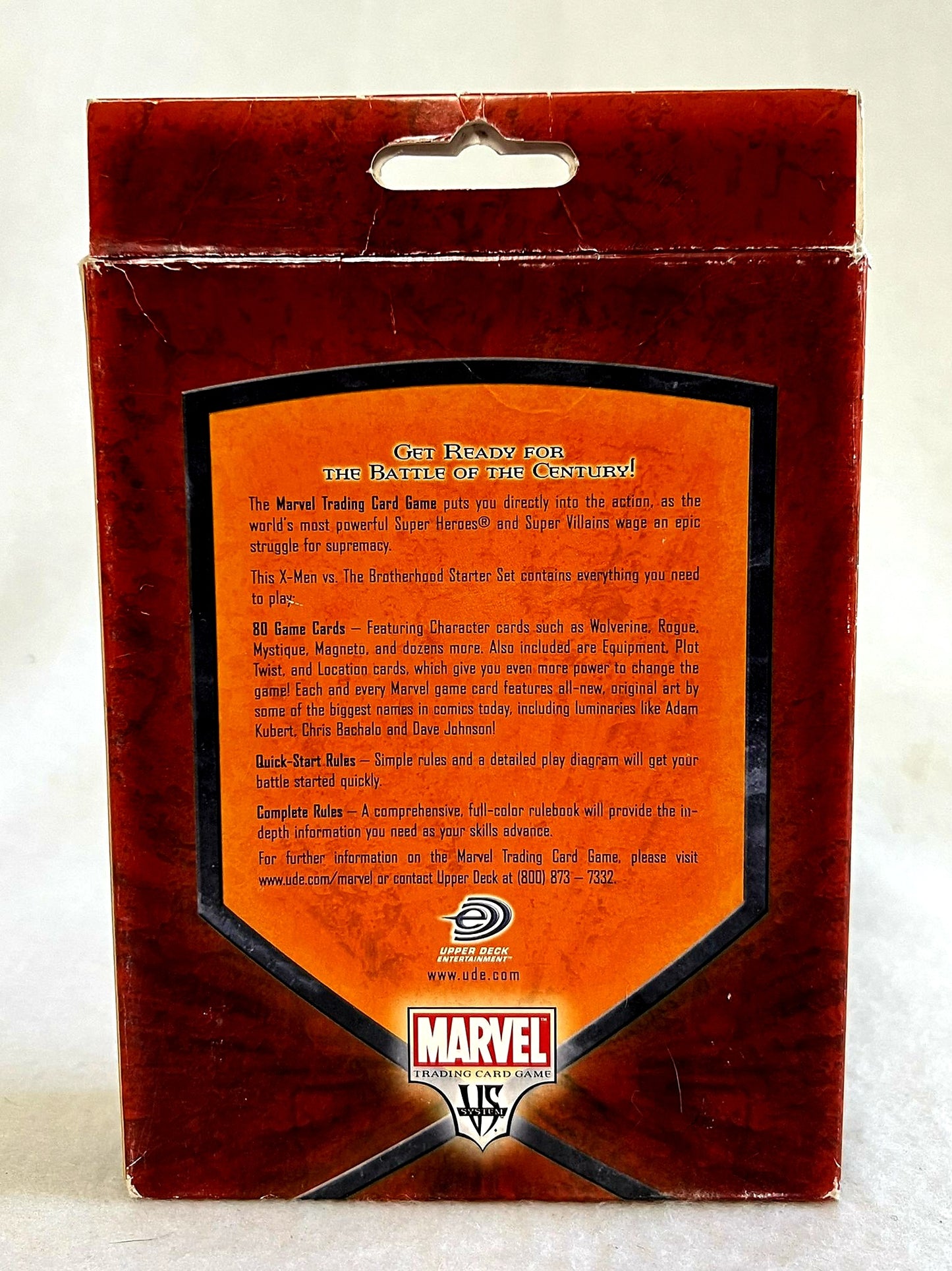 X-men vs. Brotherhood *Marvel Game Cards Deck (2 player) NIB -2004