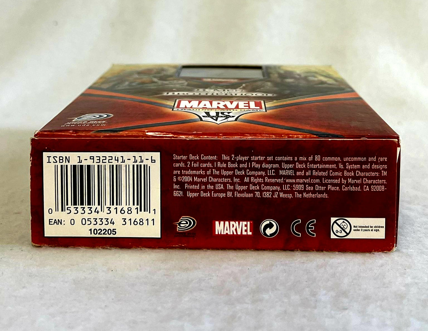 X-men vs. Brotherhood *Marvel Game Cards Deck (2 player) NIB -2004
