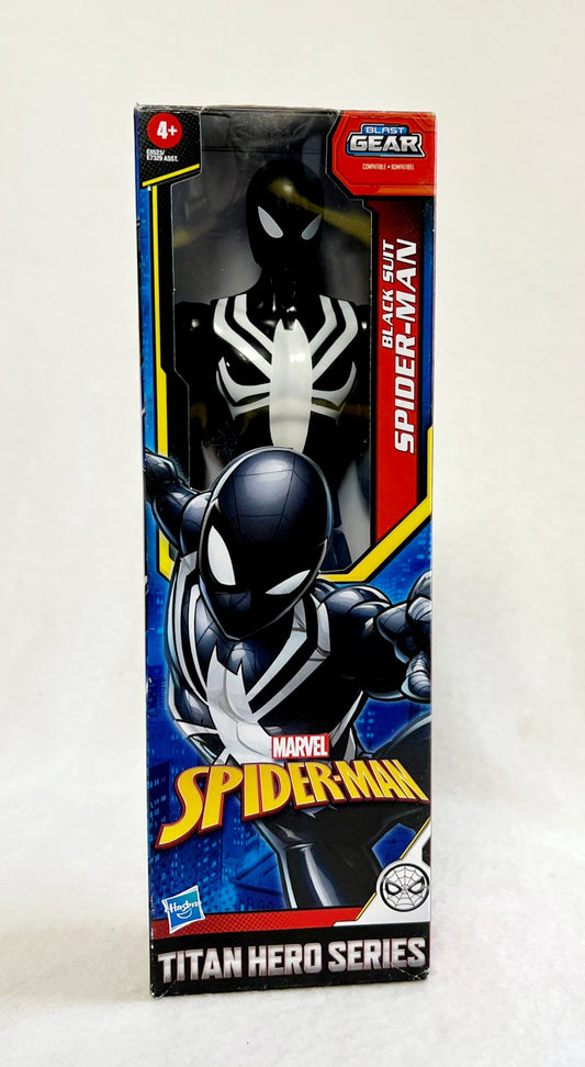 NEW *Titan Hero Web Warriors Black Suit Spider-Man 12" Figure in Box