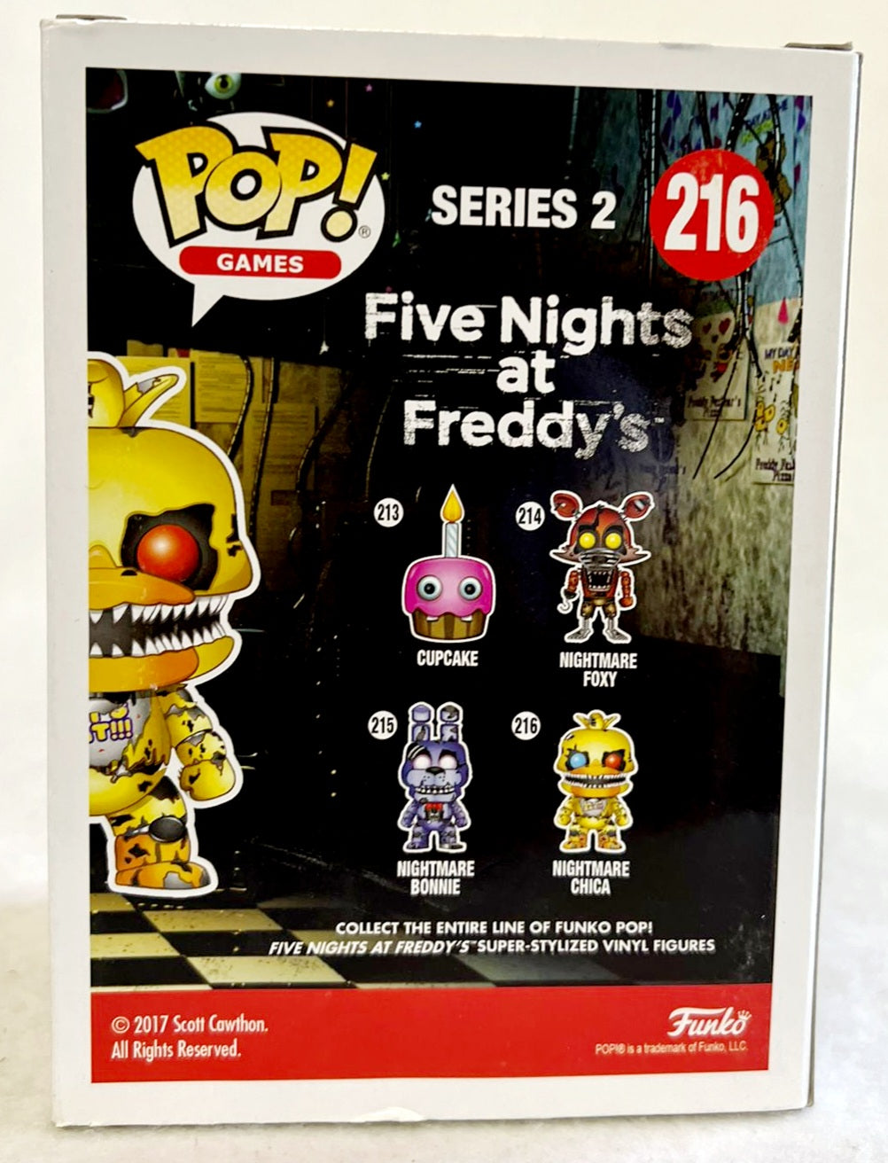 FUNKO POP!! #216 Nightmare Chica 'Five Nights At Freddys'