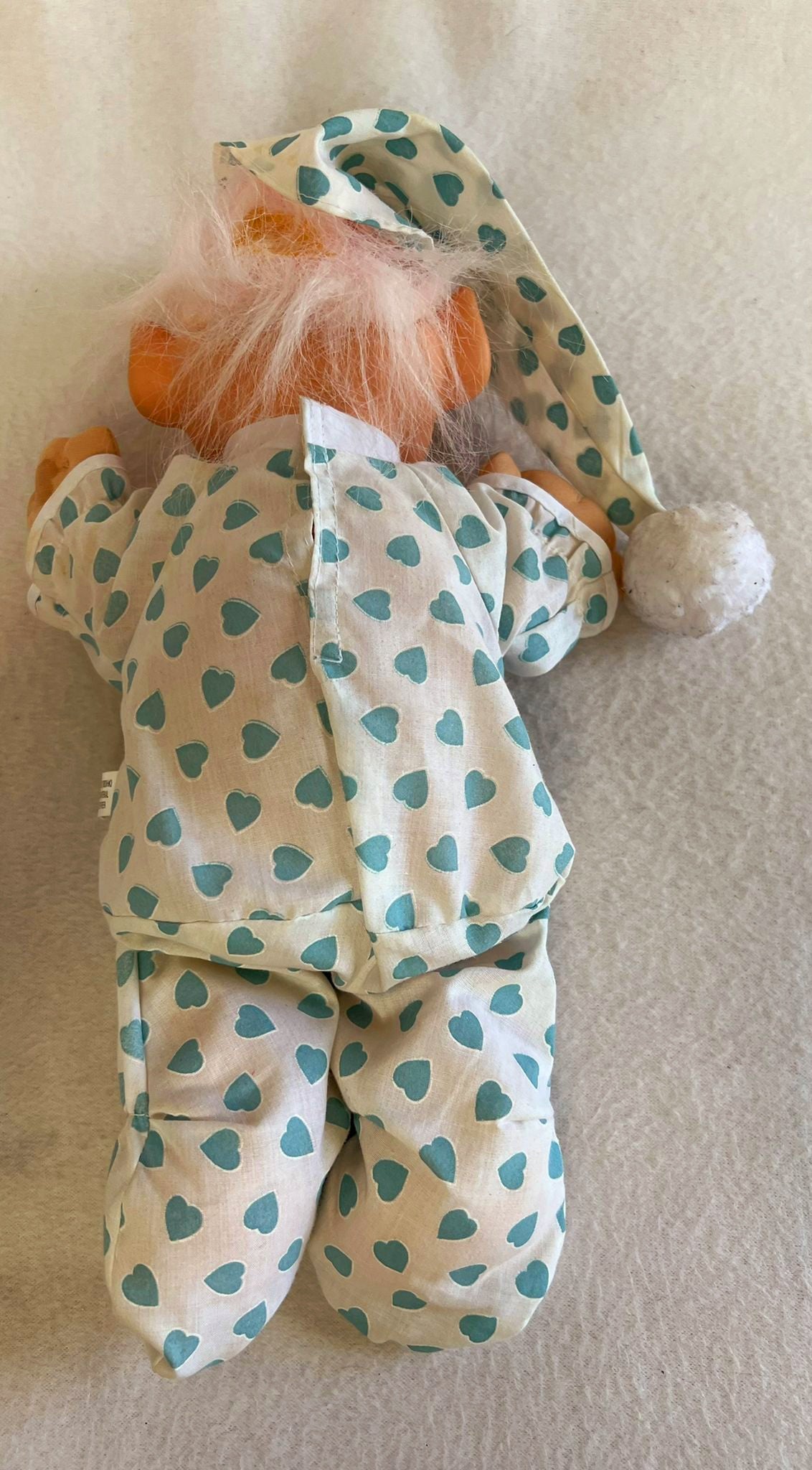 BedTime *Adorable Large Vintage Fairy-Tale 13" Troll Doll in PJ's