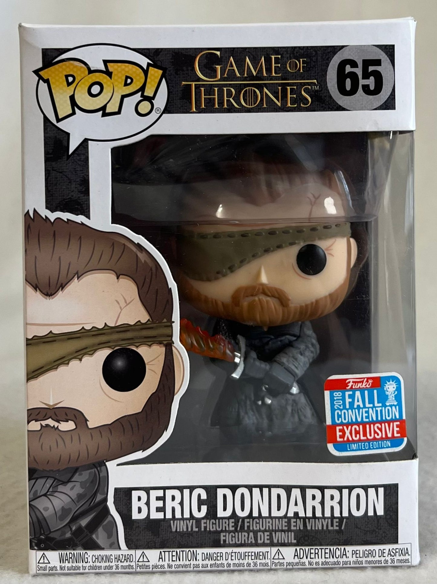 FUNKO POP!! #65 Beric Dondarrion 'Game of Thrones'