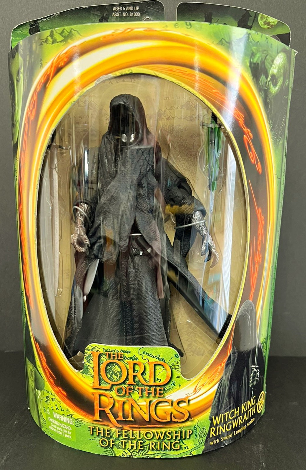 New *LOTR Witch King RingWraith w/ Sword Lunging Action (2001)