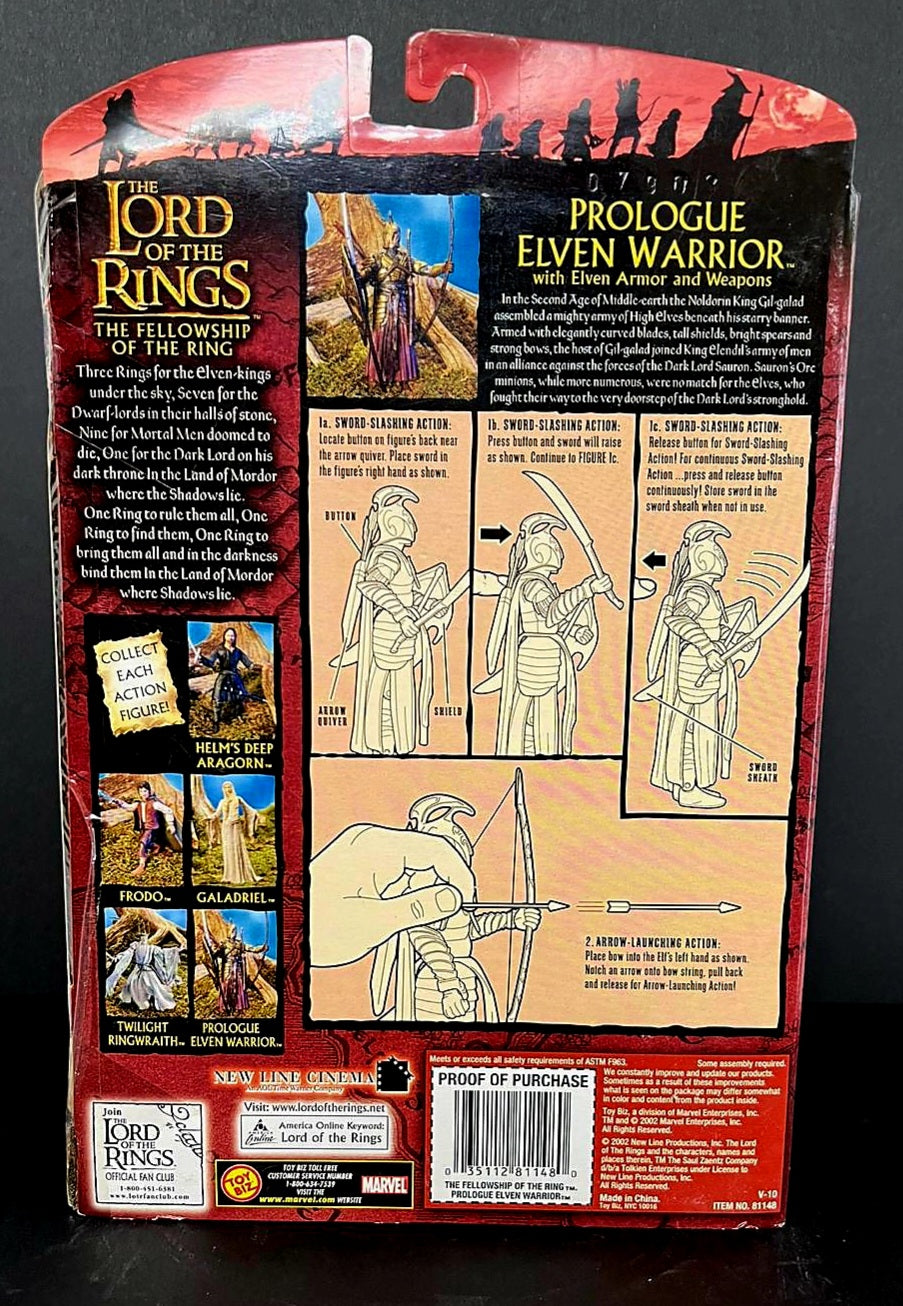New *Prologue Elven Warrior w/ Elven Armor & Weapons (2002)