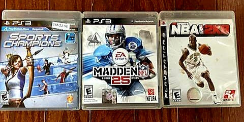PlayStation 3 *LOT of 3 Various Sporting Video Games