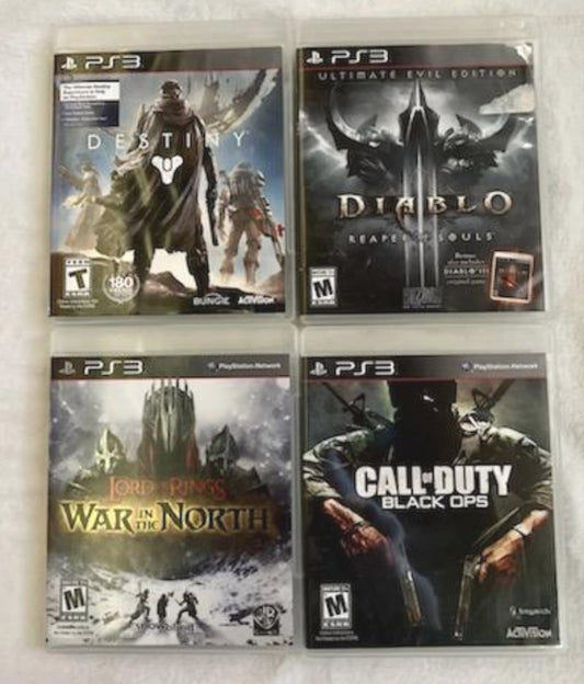 PS 3 *LOT of 4 Fantasy Action Video Games