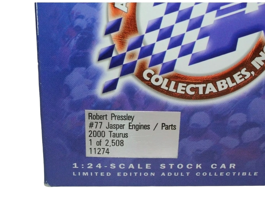 "Robert Pressley" 2000 Jasper Powered *1/24 DieCast Car