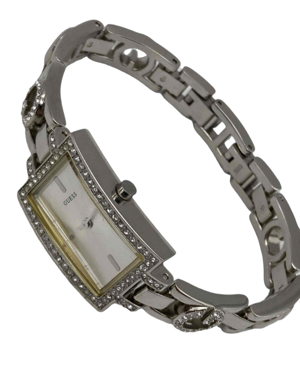 Ladies GUESS Stainless Steel Silver Tone Quartz Watch