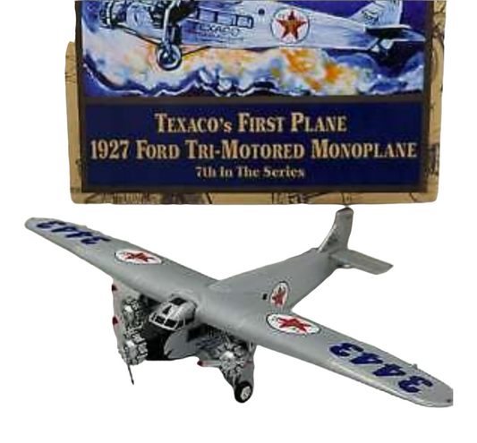 NIB *Texaco 1927 Ford Tri-Motored MonoPlane & Coin Bank (7th in Series)