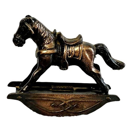 1970 Durham Ind. *Metal 'ROCKING HORSE' Pencil Sharpener HK