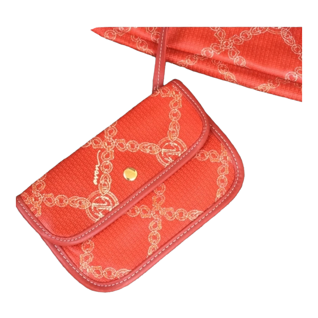 NEW *Avon Red Vinyl Tote Bag & Matching Wristlet