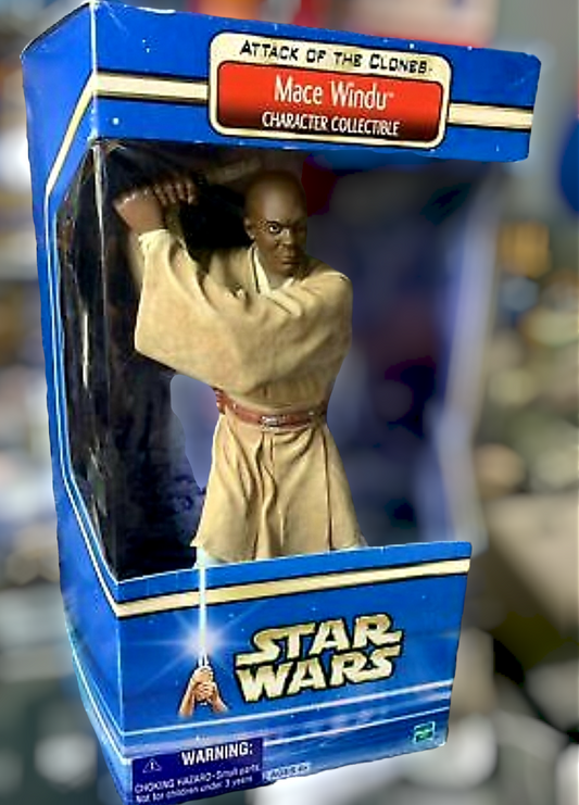 NIB *Star Wars "MACE WINDU" in Attack of The Clones (10" Figure) #28