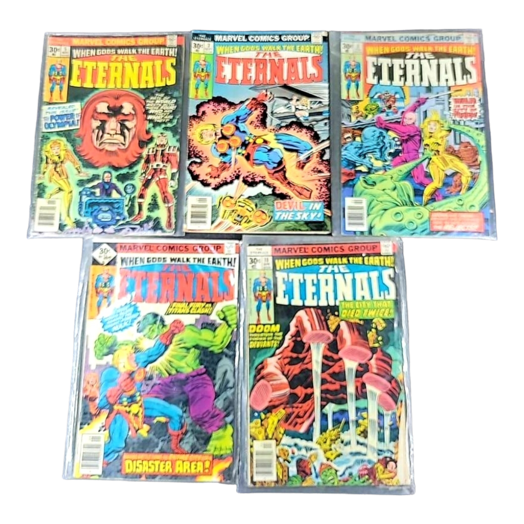 Marvel "THE ETERNALS" (5) Comics *1976-77
