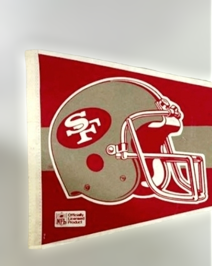 Vintage *San Francisco 49ers Football 1980's Official Wall Pennant