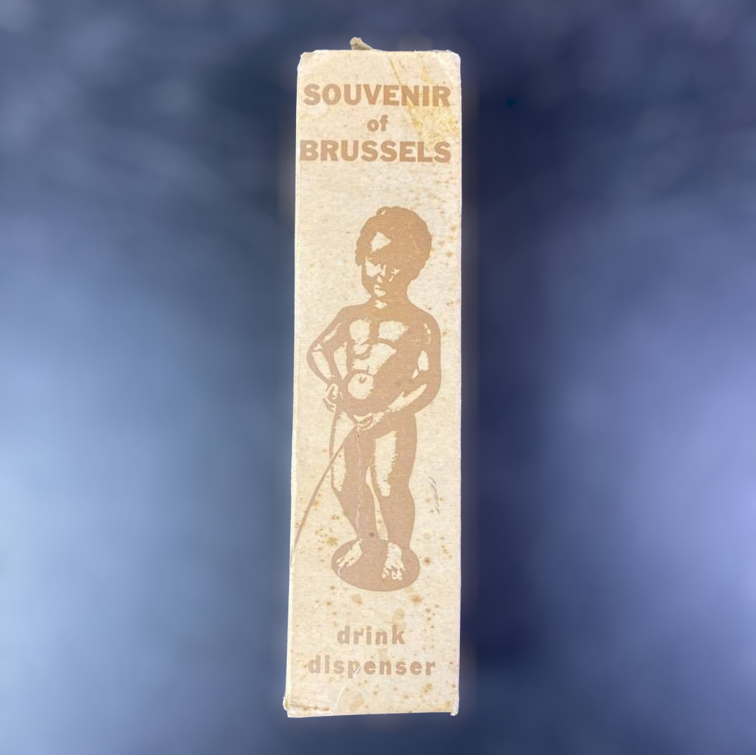Souvenir of Brussels, Vintage Drink 8" Dispenser w/ Box Oddity
