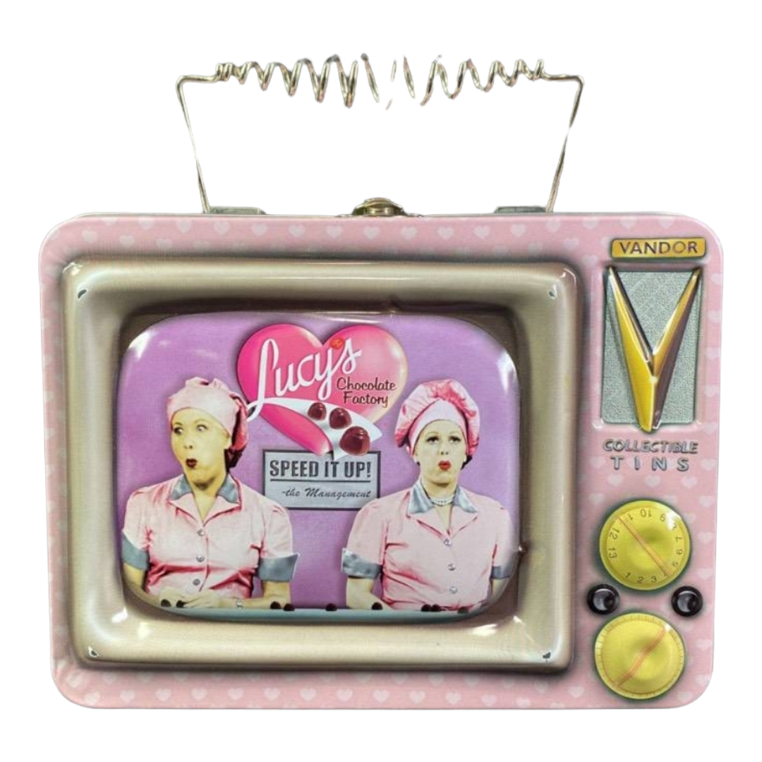 Adorable *Pink "I LOVE LUCY" TV Lunch Box (Chocolate Factory)