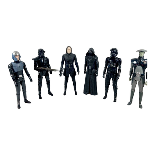 Six (6) *Star Wars 11.25" Collectible Moveable Figurines