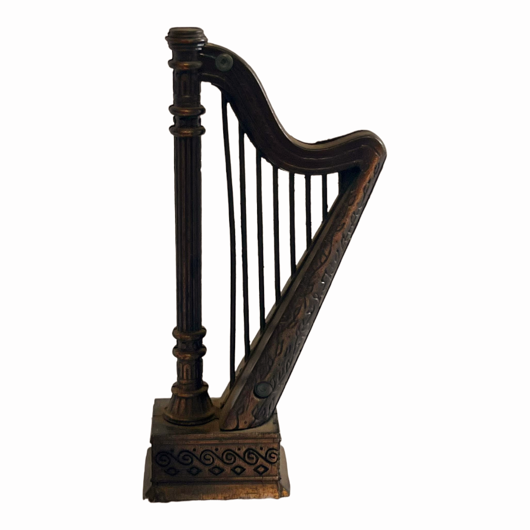 Vintage Die-Cast *Minature Replica "Harp" Pencil Sharpener