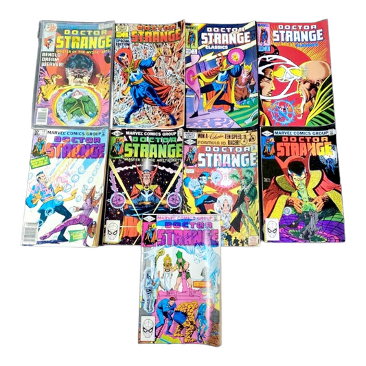 Nine (9) *DOCTOR STRANGE Comics 32, 48, 49, 51-53 & 3 Classics