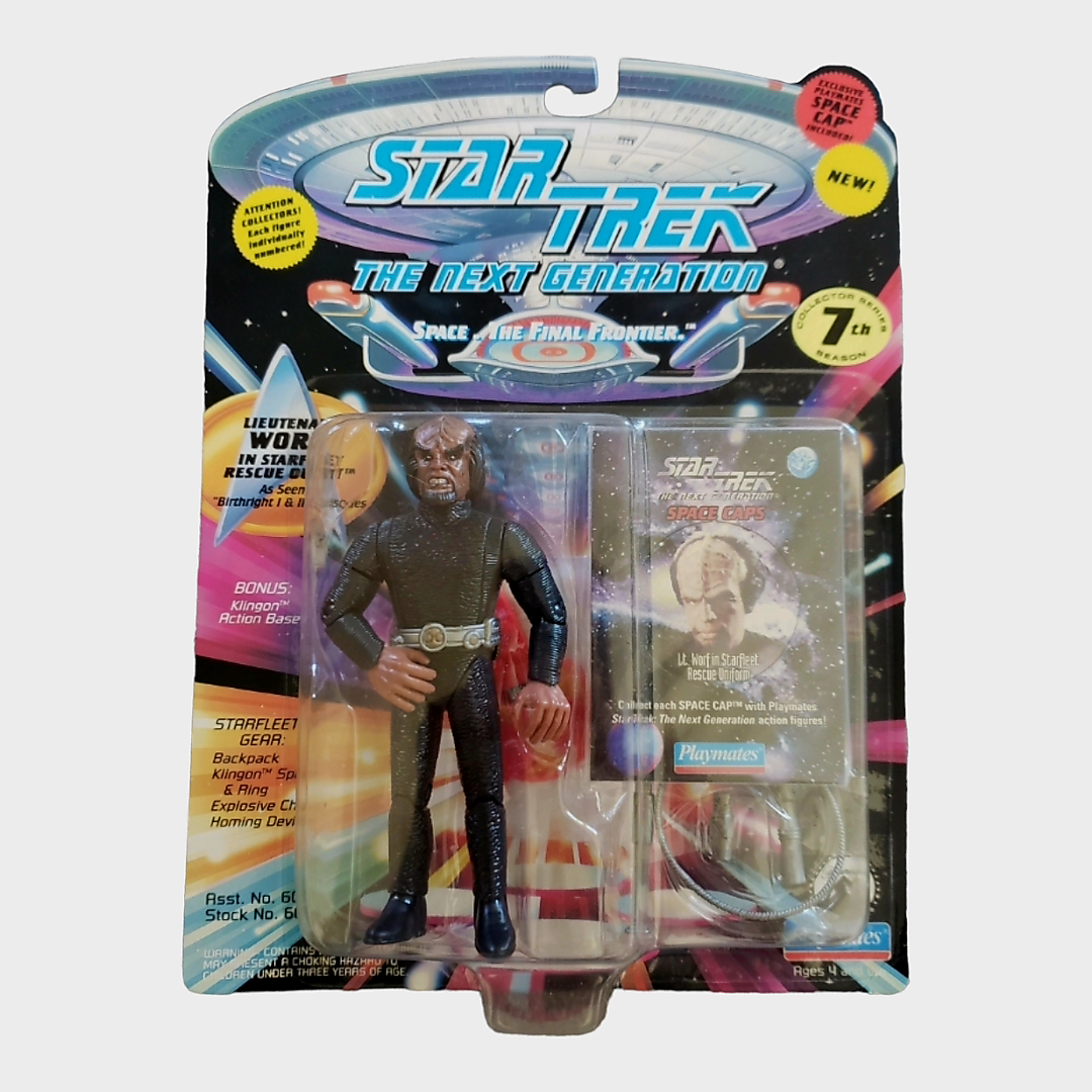 NEW *Star Trek: "Lt. Worf" In Starfleet Rescue Outfit 1994 Action Figure