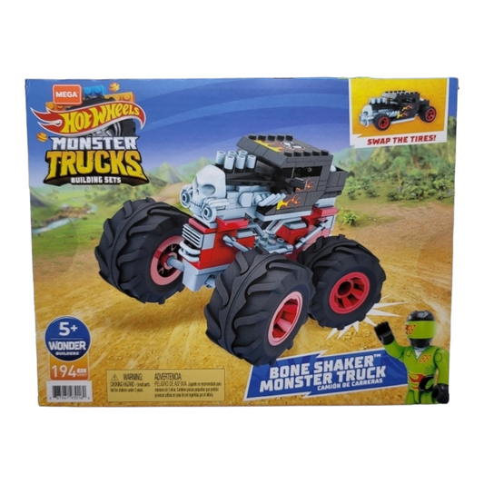 Mega Hot Wheels Monster Truck Building Sets Bone Shaker Monster Truck