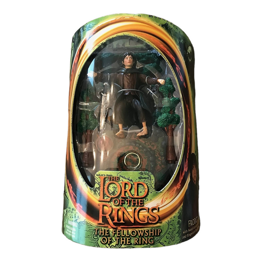 New *Frodo w/ Sword-Attack Action & Ringwraith Reveal Base (2001)