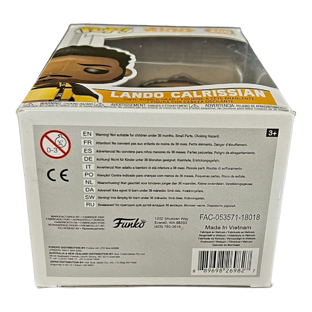 FUNKO POP!! Star Wars “LANDO CALRISSIAN” Box #240