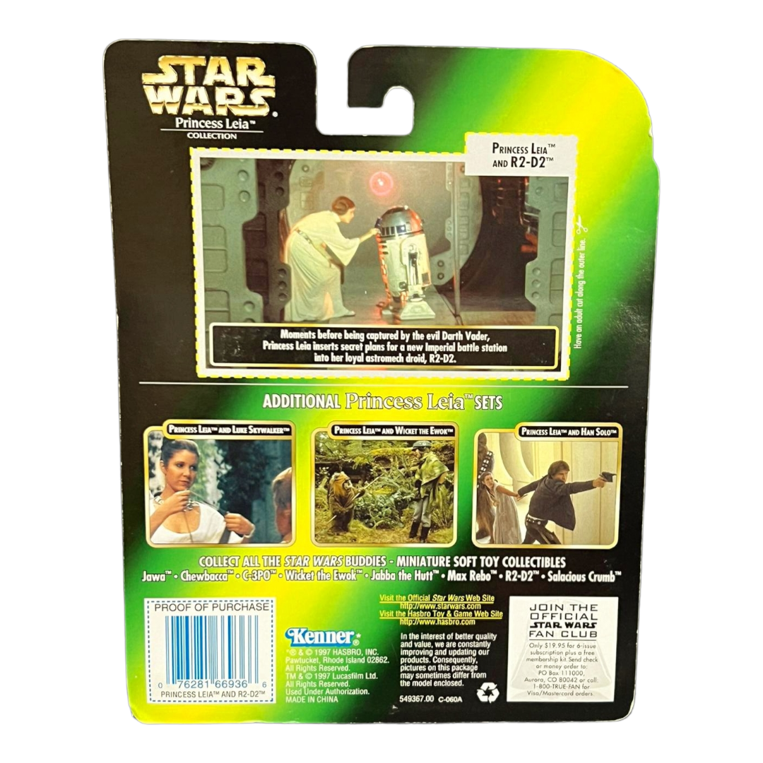New *Star Wars: Power of the Force "Princess Leia & R2-D2" Action Figure