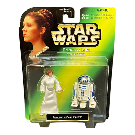 New *Star Wars: Power of the Force "Princess Leia & R2-D2" Action Figure