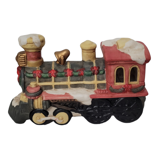 Hand-Painted Porcelain Lighted Train Set (6ft Cord)