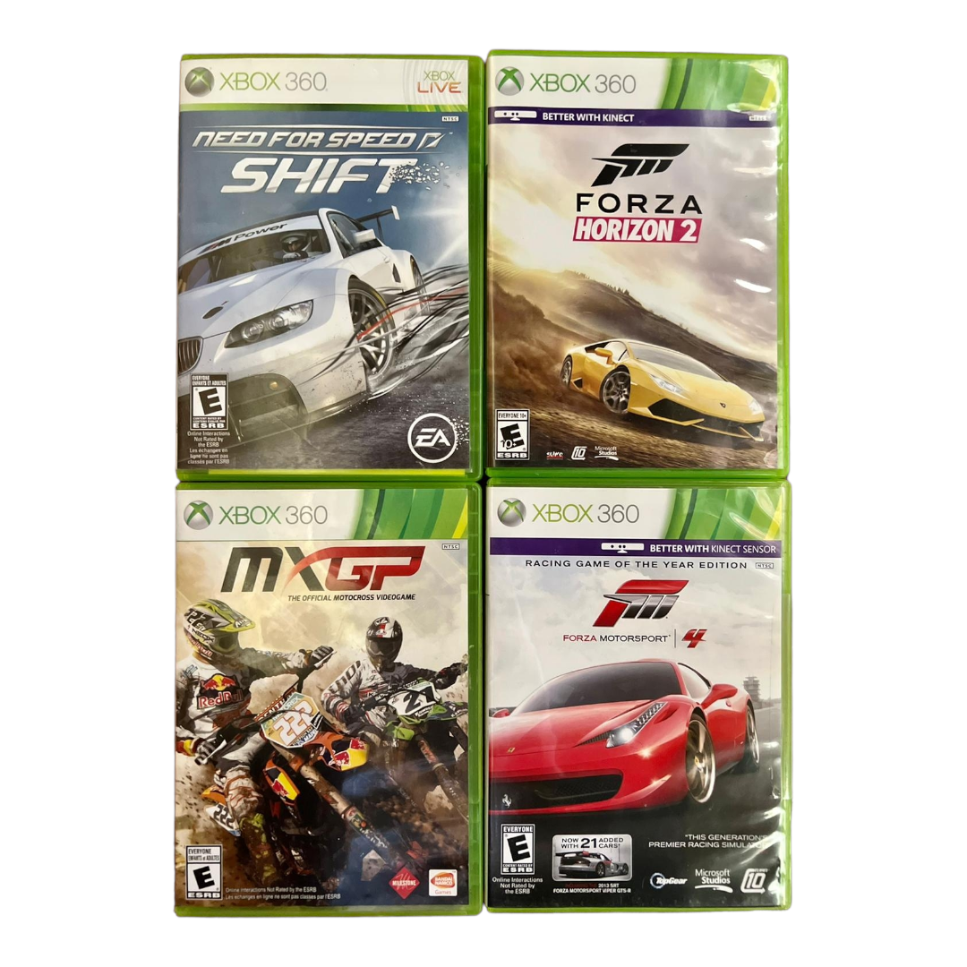 Four (4) *XBox 360 Racing Games (Need 4 Speed,Forza, MXGP)
