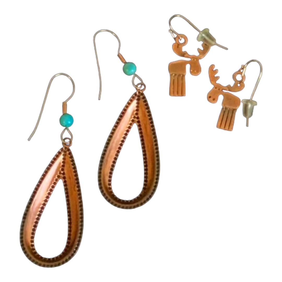 Copper Collection *5 Beautiful Pairs of New Earrings